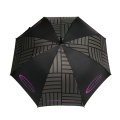 Black nylon 23 inch manual open rubber coated handle umbrella with logo prints for travel
